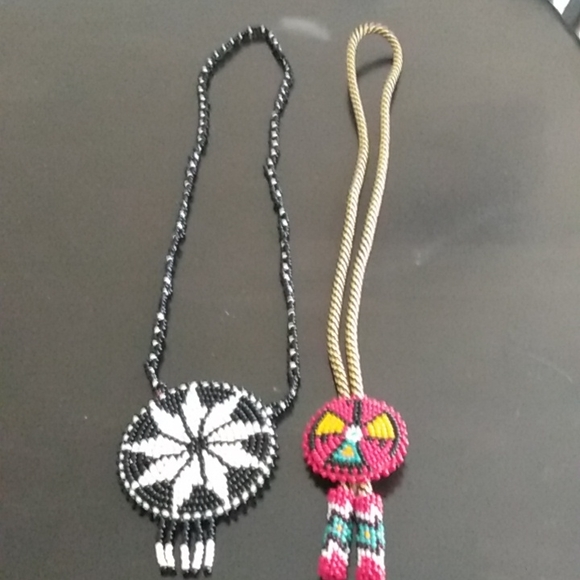 Vintage Indian Seed Bead Necklaces - Picture 2 of 5